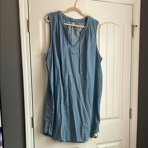 Sleeveless Denim Dress
